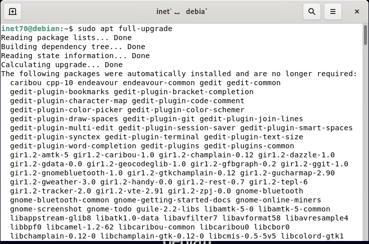 Upgrade system to Debian 12