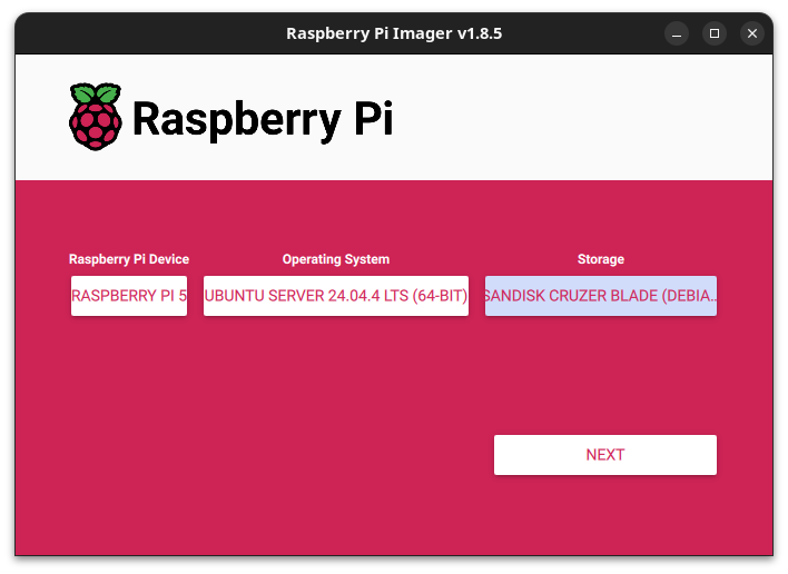 Raspberry PI Imager