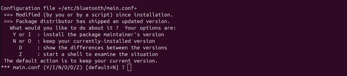 Configure file for main conf.