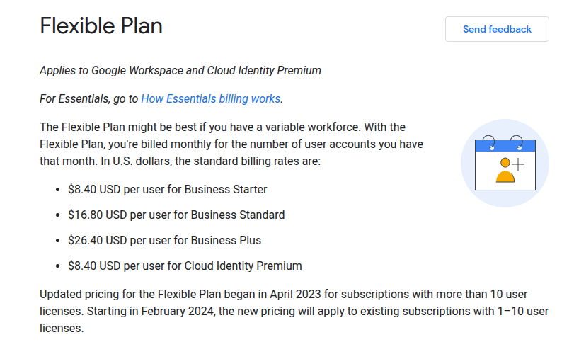 Google Workspace Flexible Plan