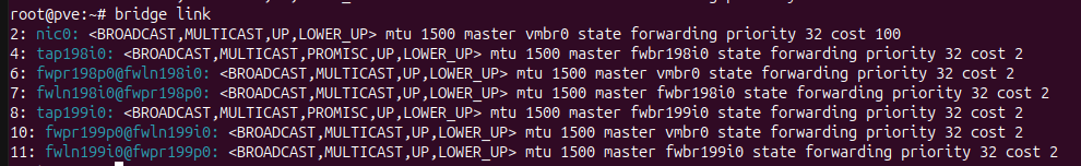 bridge link's output.