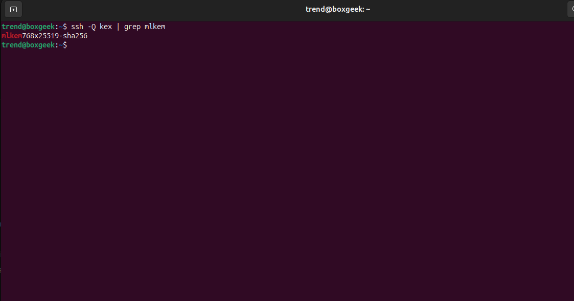 Output of verification.
