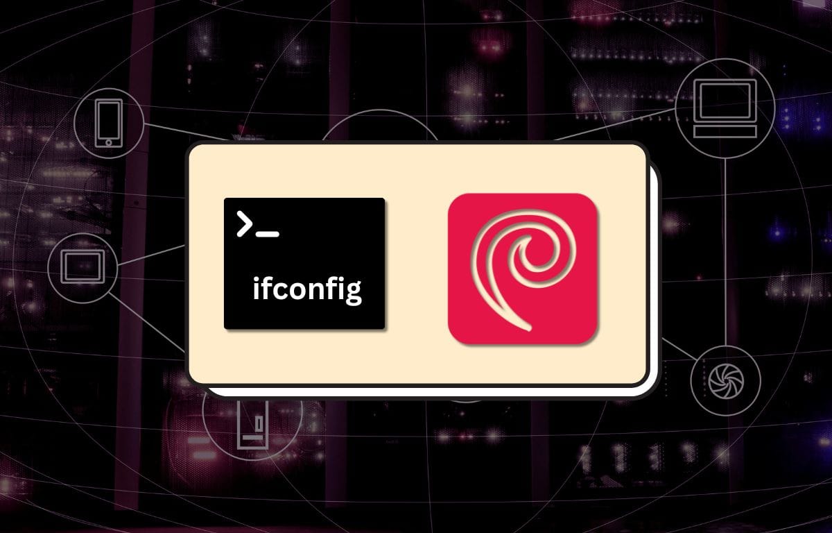 networking on debian with ifconfig terminal command