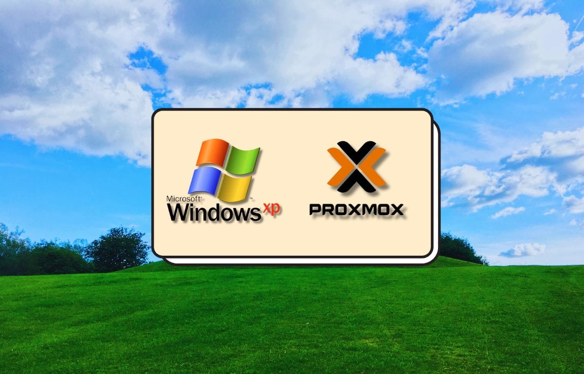 Install windows xp on proxmox