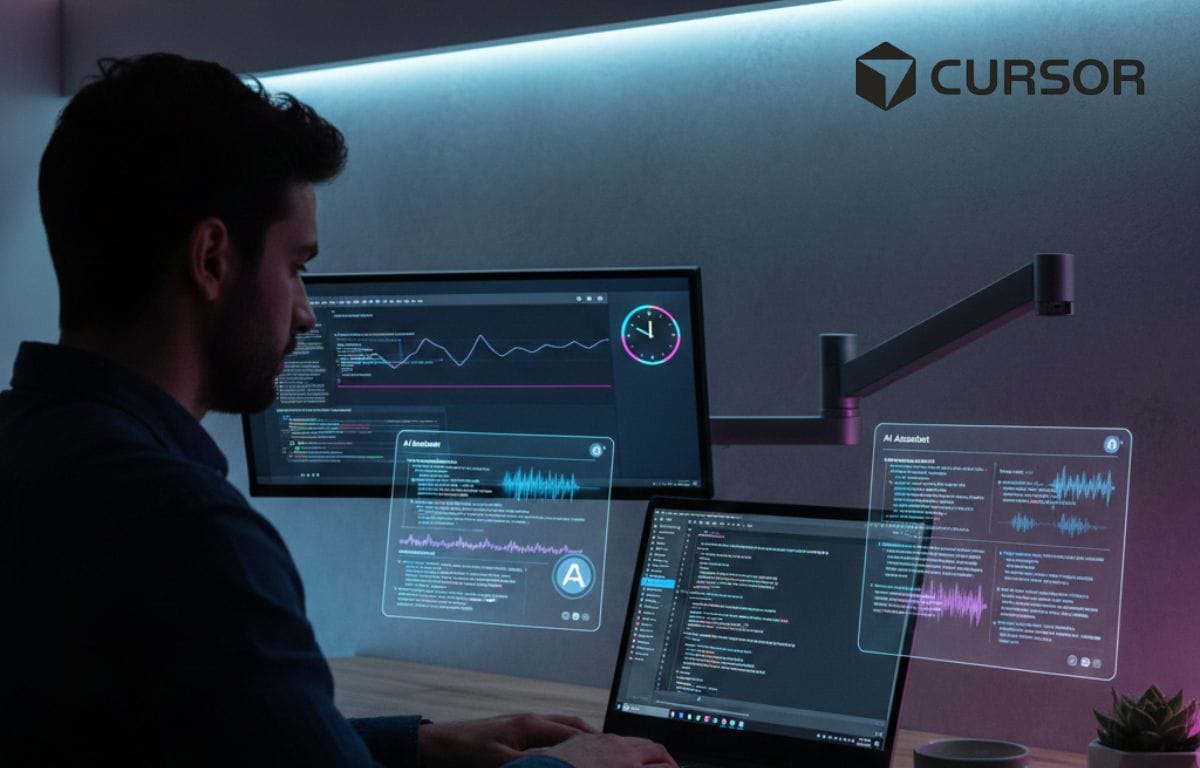 Cursor IDE AI powered code editor interface for developers