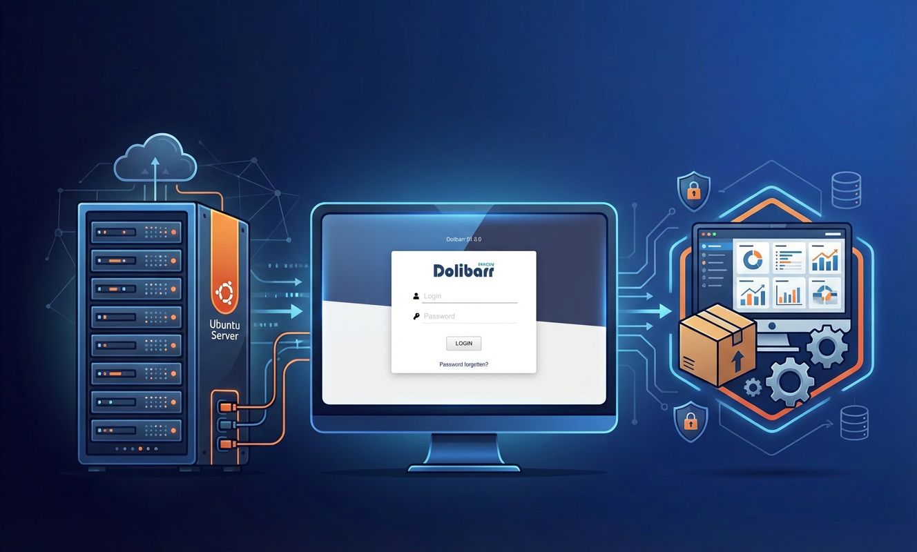 Install Dolibarr on Ubuntu Server.