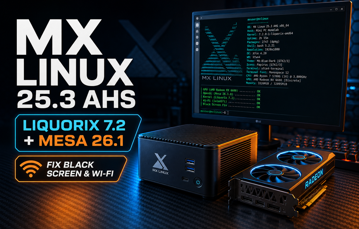 MX Linux 25.3 AHS Newer Hardware Install